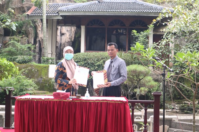 Penandatanganan Nota Kesepahaman antara Prodi Manajemen STIE Malangkucecwara dengan Universitas Muhammadiyah Metro Lampung. Foto : Feni Yusnia