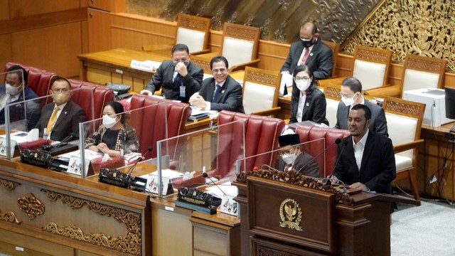 Pengesahan Rancangan Undang-Undang Tindak Pidana Kekerasan Seksual (RUU TPKS) dalam Rapat Paripurna DPR RI Ke-19 Masa Persidangan IV Tahun Sidang 2021-2022, Selasa (12/4/2022). Foto: Iqbal Firdaus/kumparan