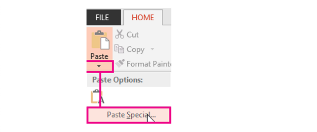 Rumus pembagian Excel dengan menggunakan paste special. Foto: Support Microsoft