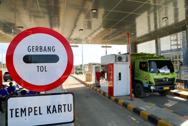 Gerbang tol Banda Aceh-Sigli di seksi 4, ruas Indrapuri-Blang Bintang, Mei 2020. Foto: Suparta/acehkini