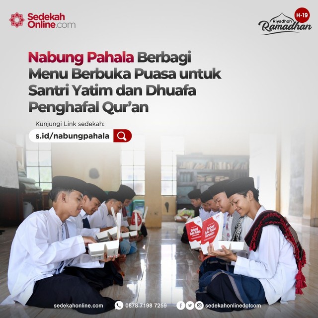 Zakat, infaq, dan shodaqoh SObat Baik akan disalurkan untuk para santri yatim dan dhuafa penghafal Qur'an.
