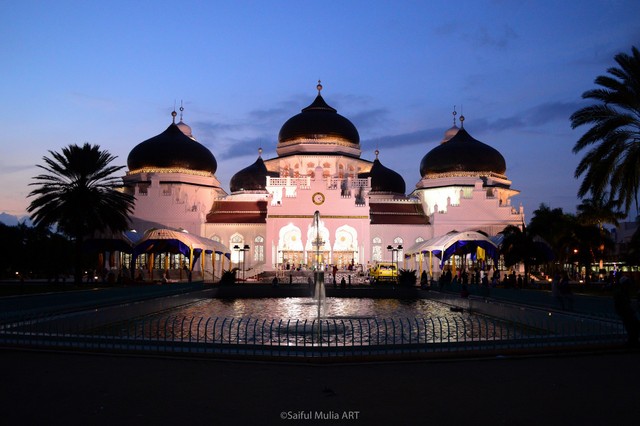 Ilustrasi masjid Banda Aceh. Foto:Pixabay