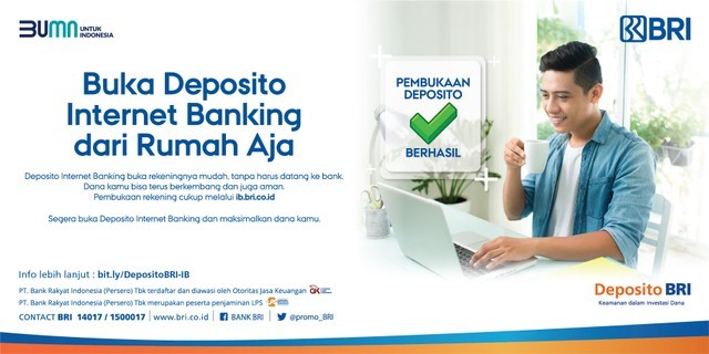 Ilustrasi Buka Deposito BRI Internet Banking. Foto: Dok. BRI.