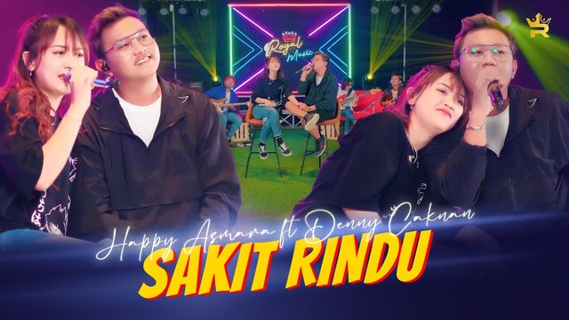 Ilustrasi tangkapan layar video klip Sakit Rindu oleh Happy Asmara dan Denny Cakran. Foto: YouTube/RC Music