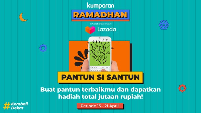 "Pantun Si Santun" dari kumparan dan Lazada. Foto: Dok. kumparan