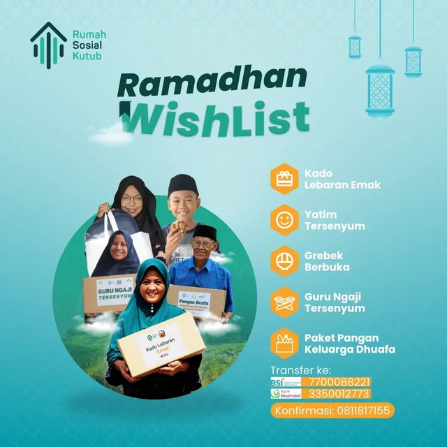 Ramadhan Wishlist. Foto: Dok. Rumah Sosial Kutub.