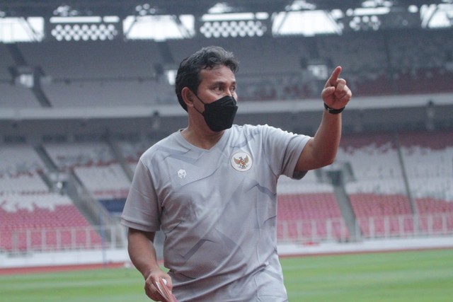 Pelatih Timnas U-16 Indonesia, Bima Sakti. Foto: Dok. PSSI