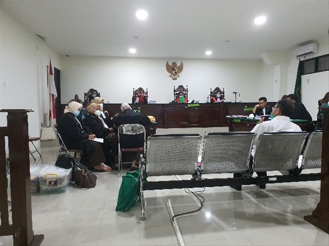 Foto p﻿emberian keterangan ahli oleh auditor dalam sidang di pengadilan tipikor, sumber: dokumen pribadi