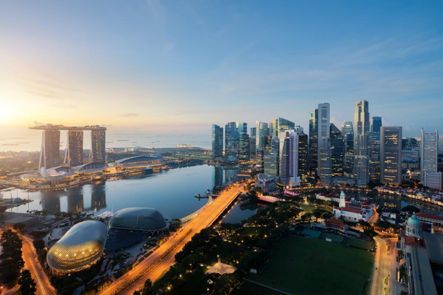 Singapura dari ketinggian. Foto: Shutterstock.