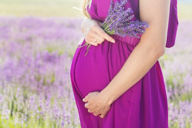 Ilustrasi ibu hamil yang punya nutrivestasi cukup. Foto: PonomarenkoNataly/Shutterstock