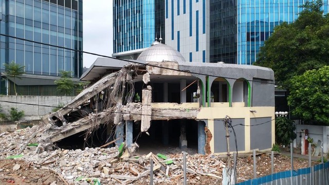 Masjid Al Hurriyah sebelum dihancurkan oleh pihak pengembang di Kebon Sirih, Jakarta. Foto: Dok. Istimewa