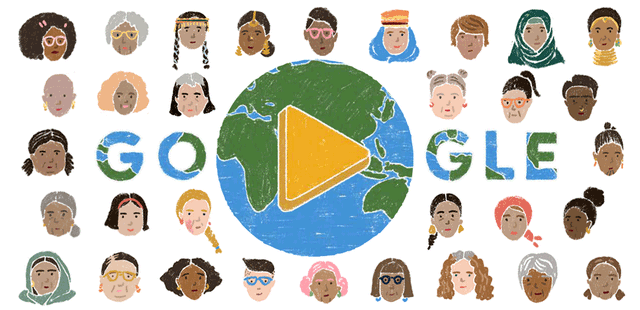 Ilustrasi International Women's Day di Google Doodle. Foto: Google