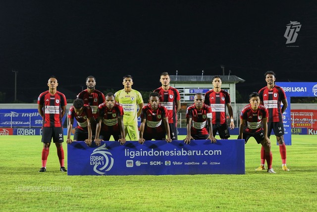 Persipura di Liga 1 2021/22. Foto: Situs web resmi Liga Indonesia Baru