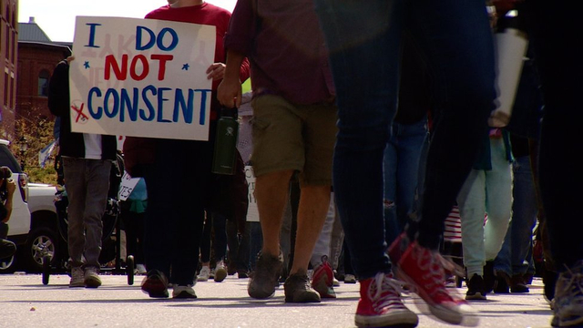 Unjuk rasa menentang kewajiban vaksinasi digelar di sejumlah tempat di penjuru AS.