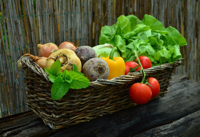 Salah satu unsur susunan makanan yang sehat terdiri dari sayur dan buah-buahan. Foto: Pixabay
