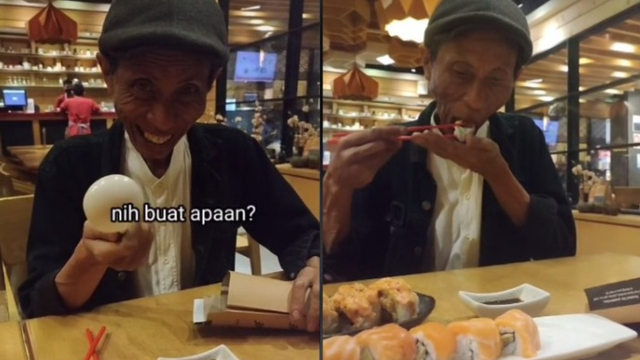 Momen Haru Seorang Ayah Ditraktir Putrinya Makan Sushi Bikin Netizen Mewek (84863)