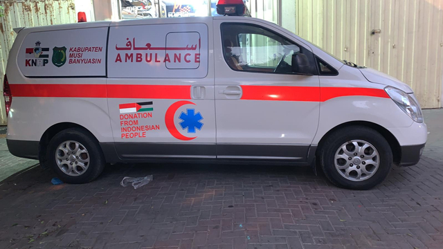 Bantuan ambulance yang dikirim ke Palestina. Foto: Istimewa