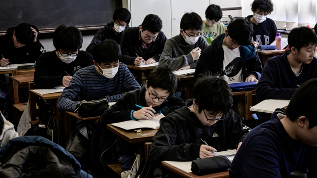 Ilustrasi sekolah di Jepang. Foto: Yasuyoshi Chiba/AFP