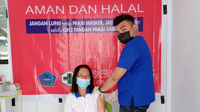 Vaksinasi di Kabupaten Sitaro