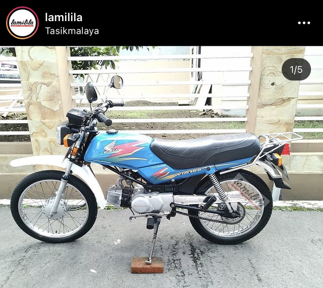Honda Win Coklat hasil restorasi LamiLiLa Classic Vintage Store Foto: Foto koleksi akun instagram @lamilila