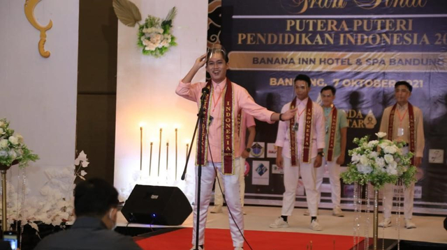 Muhammad Panji Reno Satrio saat tampil di tingkat nasional pada 7 Oktober 2021 lalu. Foto: dok Panji.