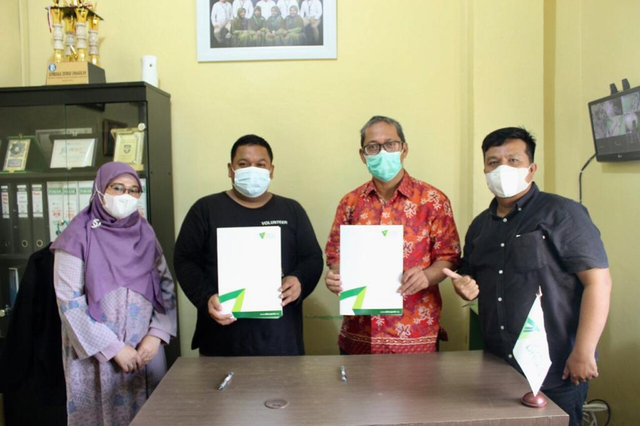 Penandatangan kerjasama antara Dompet Dhuafa bersama ADAI di Medan, Sumatera Utara (Kamis, 14/10). Dok. Dompet Dhuafa