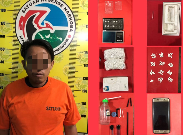 Edarkan Sabu dan Pil Double L, Warga Boyolangu Ditangkap Polres Tulungagung (295427)