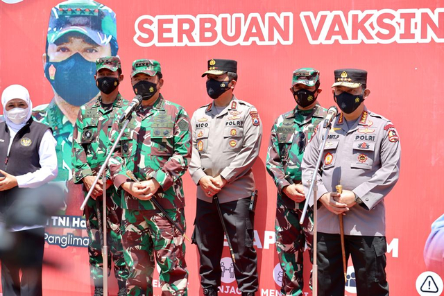 Panglima TNI dan Kapolri Apresiasi Forkompimda dalam Penanganan Covid di Jatim