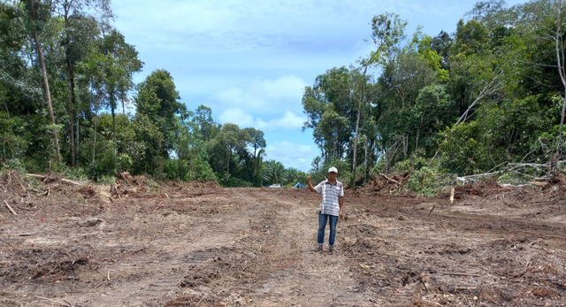 Pembukaan jalan baru Desa Rangda menuju Jalan Pangkalan Bun-Kotawaringin Lama. Foto: IST/InfoPBUN