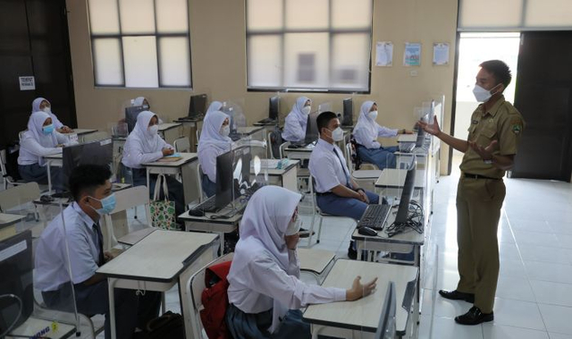 Pembelajaran Tatap Muka (PTM)-Sumber Foto: mediaindonesia.com