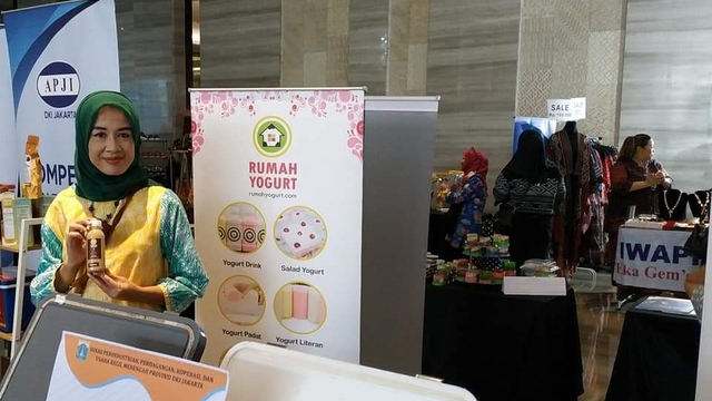 Bisnis yogurt milik Rumah Yogurt binaan Jakpreneur. Foto: Dok. Pribadi/Utari Dayanuri