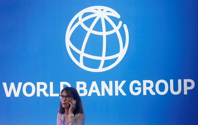 Logo Bank Dunia. Foto: REUTERS/Johannes P. Christo