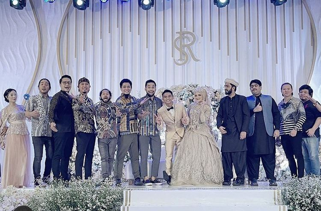 tamu di pernikahan Ridho DA (Instagram.com/ariekuntung)