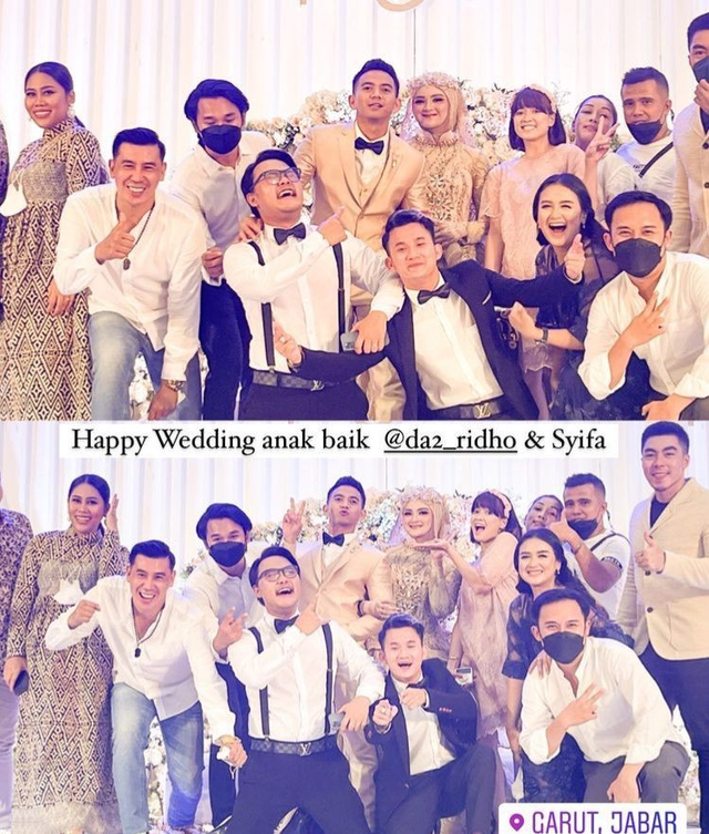tamu di pernikahan Ridho DA (Instagram.com/chikajessica88)