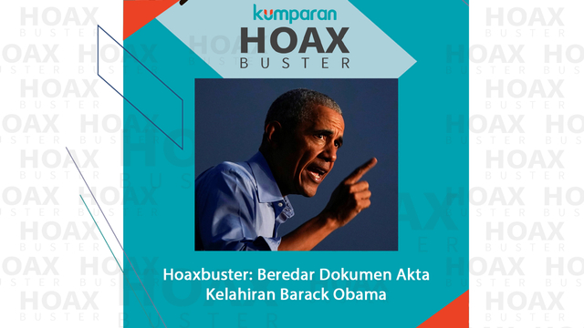 Hoaxbuster: Beredar Dokumen Akta Kelahiran Barack Obama Foto: AFP