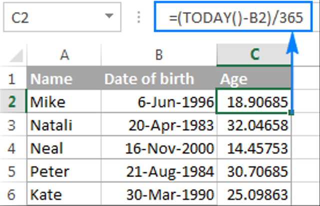 Cara Menghitung Umur di Excel dengan Rumus Sederhana (166429)