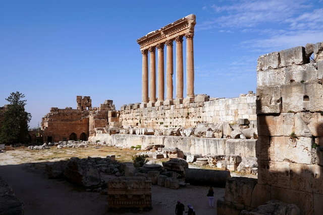 Suasana kawasan reruntuhan Romawi kuno Baalbek, Lebanon. Foto: Issam Abdallah/REUTERS