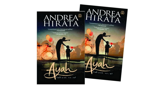 Ilustrasi: Cover buku Ayah karya Andrea Hirata. (istimewa)