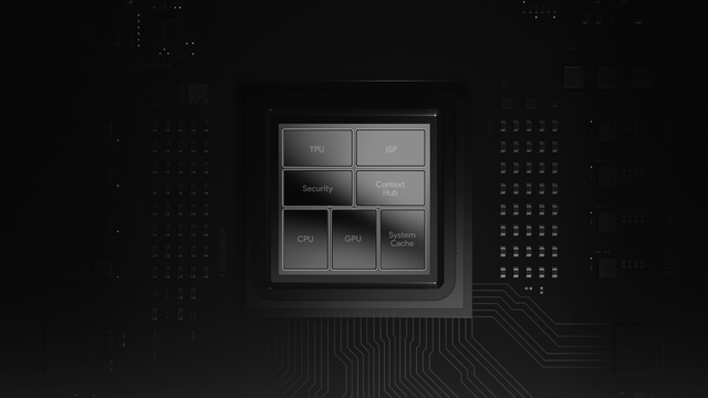 Tensor, chip prosesor HP buatan Google Foto: Google