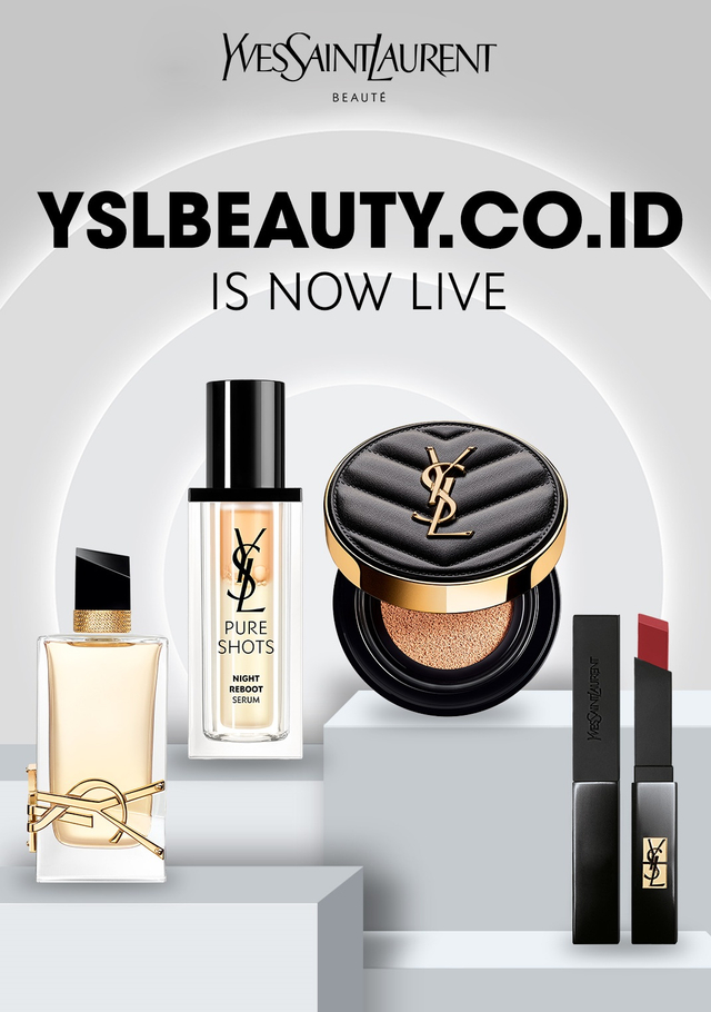 Pertama Kali setelah 32 Tahun Hadir di Indonesia, YSL Beauty Buka Gerai Online. Foto: Dok. YSL Beauty Indonesia 