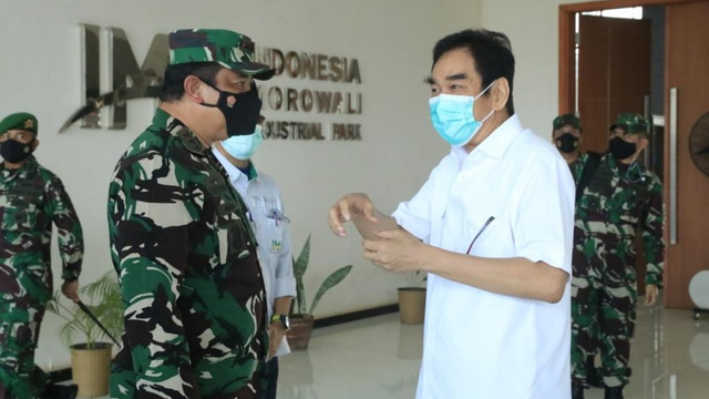 Kunjungan Panglima Kogabwilhan 2 di PT IMIP, Morowali, Sulawesi Tengah, Kamis (21/10). Foto: Istimewa