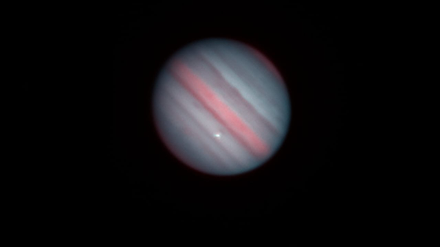 Laporan video Jupiter dihantam asteorid dikonfirmasi oleh temuan serupa dari tim astronom Organized Autotelescopes for Serendipitous Event Survey (OASES). Foto: OASES via Twitter