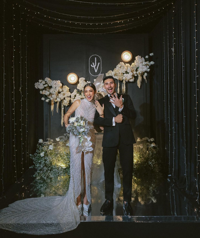 Jessica Iskandar dan Vincent Verhaag resmi menikah. Foto: Instagram/inijedar