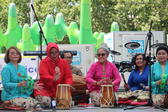 Festival Indonesia 2021 di area Forrest Chase, CBD Kota Perth, Australia Barat, pada Sabtu (23/10). Foto: KJRI Perth