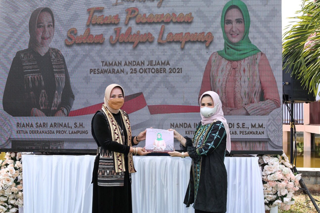 Dekranasda Lampung Komitmen Kenalkan Sulam Jelujur Pesawaran Go Internasional (1)