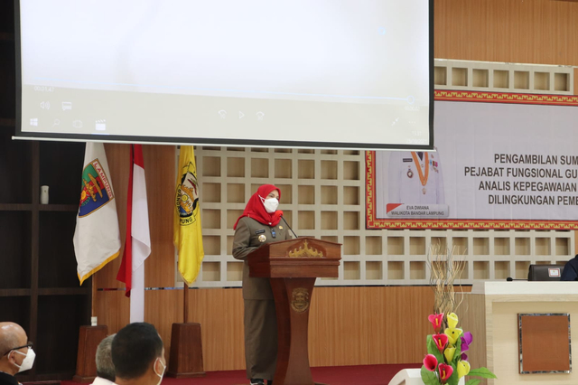 Pemkot Bandar Lampung Ambil Sumpah Jabatan dan Lantik 439 Pejabat Fungsional (2)