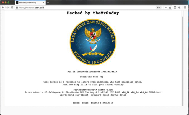 BSSN soal Website Diretas Hacker Brasil: Sudah Ditangani, Laman Dinonaktifkan (390622)