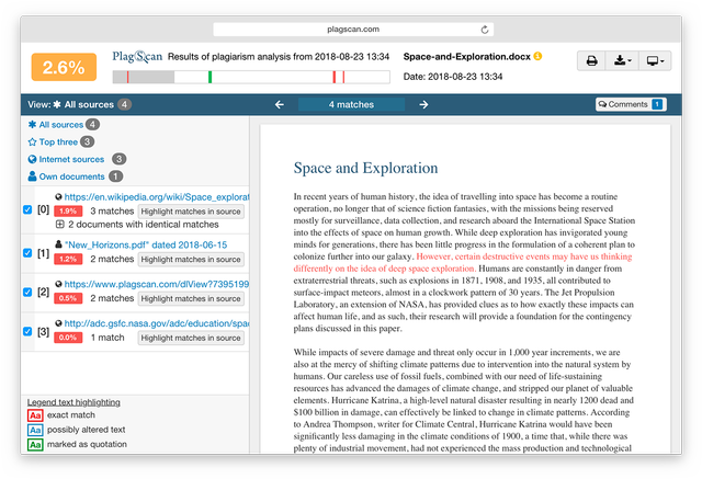 plagiarism checker online 100 free