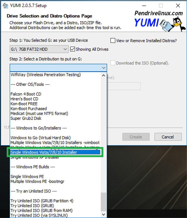 Cara membuat bootable flashdisk Windows 10 dengan YUMI. Foto: tom's Hardware