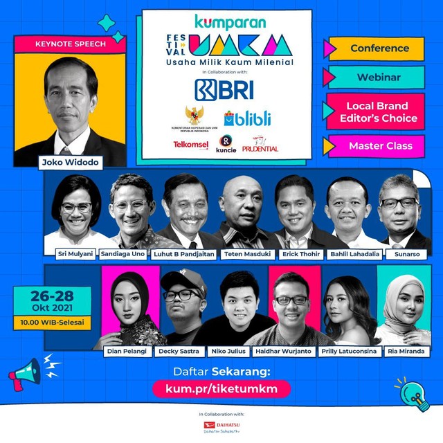 Festival UMKM kumparan yang diadakan pada 26 - 28 Oktober 2021. Foto: kumparan.